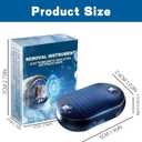 2 x Anti-freeze Electromagnetic Car Snow Removal Device, 2026 New Portable Solar Electromagnetic Molecular Interference Freeze and Snow Remover Instrument for Ice and Snow Scraping (dark blue, 3 PCS)