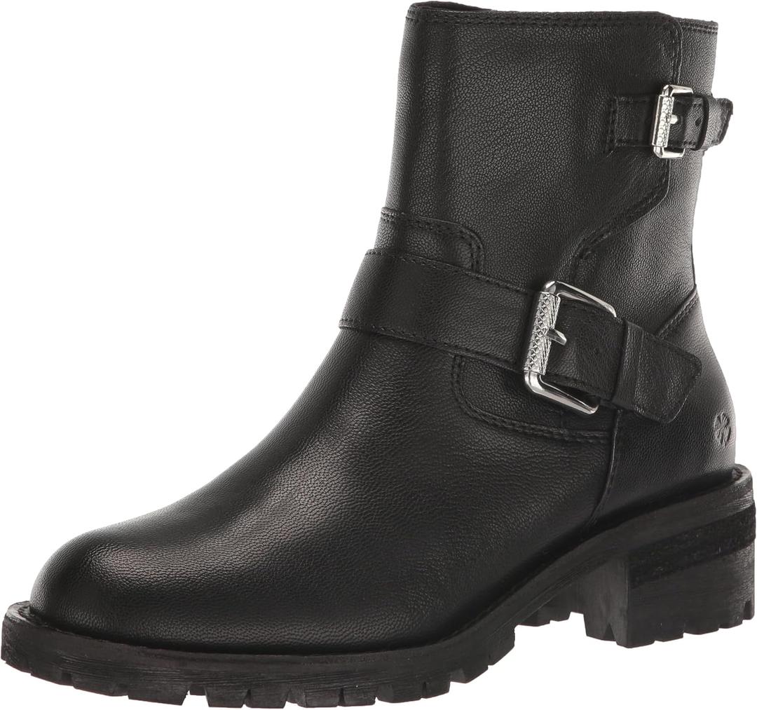 Lucky Brand womens Taini Motorcycle Bootie (Black, 5 1/2)