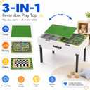 3in1 Table with Storage,Wooden Kids Activity Table for Lego,Building Block