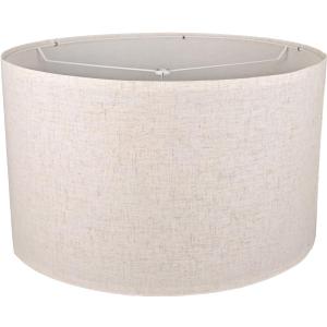 Line Lamp Shades,18" Top x 18" Bottom x 12" High, Assembly Required Large Drum Lampshade, Replacement Lamp Shades for Table Lamps, Floor Lamps, Spider Fitter