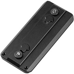 FANAUE Keymod Rail Tripod Plate Adapter Mount with Safety Stop Screws,for Tripod Ball Head Ballhead,Compatible Arca Swiss RRS Dovetail