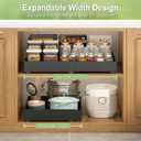 2-Pack-Expandable-Pull-Out-Cabinet-Organizers, No Drill Slide Out Drawers
