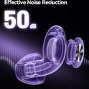 Ear Plugs for Sleeping 50dB Earplugs Noise Cancelling Ear Plugs for Noise Reduction Concerts Soft Reusable Silicone Earplugs for Snoring Side Sleepers Shooting Airplanes with 7 Eartips Case