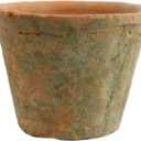 HomArt Rustic Terra Cotta Rose Pot, Petite, Antique Red, 1-Count