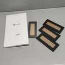 4 Pack Photo Booth Frames 2x6 Photo Strip Frame with Stand Wooden Wall and Tabletop Display Film Picture Holder with Clear Glass for Wedding Grad Baby Shower Picture Booth(Black)