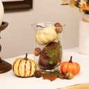 10-Piece Autumn Harvest Artificial Pumpkin Acorn and Leaf Decoration Set