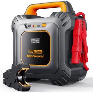 KeenPower 6000A Super Capacitor Battery-Less Jump Starter, Built-in 6 * 3000F Supercapacitor, No Traditional Battery
