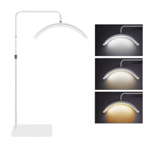 Andoer HD-M6X 36W Floor LED Video Light Half-moon Shaped Fill Light 3200K-5600K Dimmable with 180cm/ 70.9in Metal Light Stand