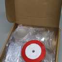 60 Pcs DIY Christmas Picture Frame Ornaments with Red Ribbon, Acrylic Xmas Tree Photo Frame Bulk, Hanging Photo Christmas Ornaments, Plastic Ornament Tree Decor (Square)