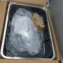 XXXL Jumbo Stainless Steel Litter Box with Lid, 26" L x 18" W x 17" H Extra Large Stainless Steel Litter Box, 400 Count Cat Poop Bags + Cat Litter Mat,Non-Sticky, Anti-Leakage, Easy to Clean (Dark Gray)