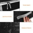 Christmas Gift Wrapping Paper Organizer Storage Bags,Plastic Container for Holiday Supplies & Accessories, Gift Bag Organizer, Under Bed Wrapping Paper Storage (Black)