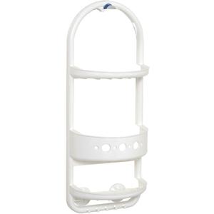 Zenith Products Frosted Plastic Over The Shower Caddy