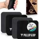 PULLUP & DIP Neoprene Grip Pads for Weightlifting [Set of 4], Workout Pads, The Alternative to Gym Workout Gloves, Gym Pads for Weightlifting & Calisthenics, No More Sweaty Gym Gloves