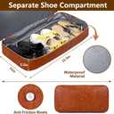 Weekender Bag for Women, Travel Duffel Bag Carry On Overnight Bag with Shoe Compartment Large Nylon Travel Weekend Tote Bag