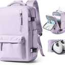 VGCUB Large Travel Backpack Bag for Women Men,Carry on Backpack,17 Inch Laptop Business Work Waterproof Backpack with Laptop Compartment,Person Item Flight Approved,Mochila de Viaje,Purple