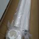 Long Tension Rod 39-144inch White Tension Curtain Rods no Drilling 1.26" Diameter Outdoor Curtain Rod for Patio,Windows,Shower,Doorway,Heavy Duty Spring Rods