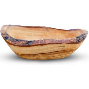OLIVANERA Olive Wood Rustic Dipping Bowl 6 * 3 * 3 Inch Decorative Wooden Bowl, Small Wooden bowl, Handcrafted Mixing Bowls For Serving Nuts Desserts, and Accent Decor Gifts for Any Occasion