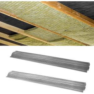 200 Pcs 24 Inch Insulated Wire Support - 1095 Carbon Steel Metal Wire for Attic & Ceiling Insulation
