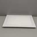 24"*16" Gable Vent,Aluminum Alloy Wall Vent Shed Vents,with Removable Strainer and 180 Degree Opening Angle.Ideal for Attic,Shed,Garage,Play House,Coop.[Inside Dimensions:22"w X 14"h]-White 1 Pack