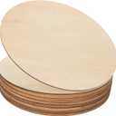 20 Pack 12 Inch Wood Circles for Crafts CertBuy Unfinished Wood Rounds Wooden Cutouts for Door Hanger Painting Crafts Door Design Wood Burning Christmas Home and Wedding Decorations