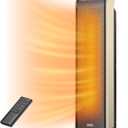 DREO Space Heater Indoor, 25" 11.5ft/s Fast Portable Room Heater with Remote and Thermostat, 3 Modes, Overheating & Tip-Over Protection, Electric Heaters for Indoor Use Large Room, Bedroom, Gold