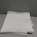 OWENIE White Sheer Curtains 72 Inches Long 2 Panels, Transparent Voile Sheer White Curtains Double Rod Pocket Gauze Drapes for Living Room Bedroom Window Sliding Glass Door Treatment, 42 x 72 Inch