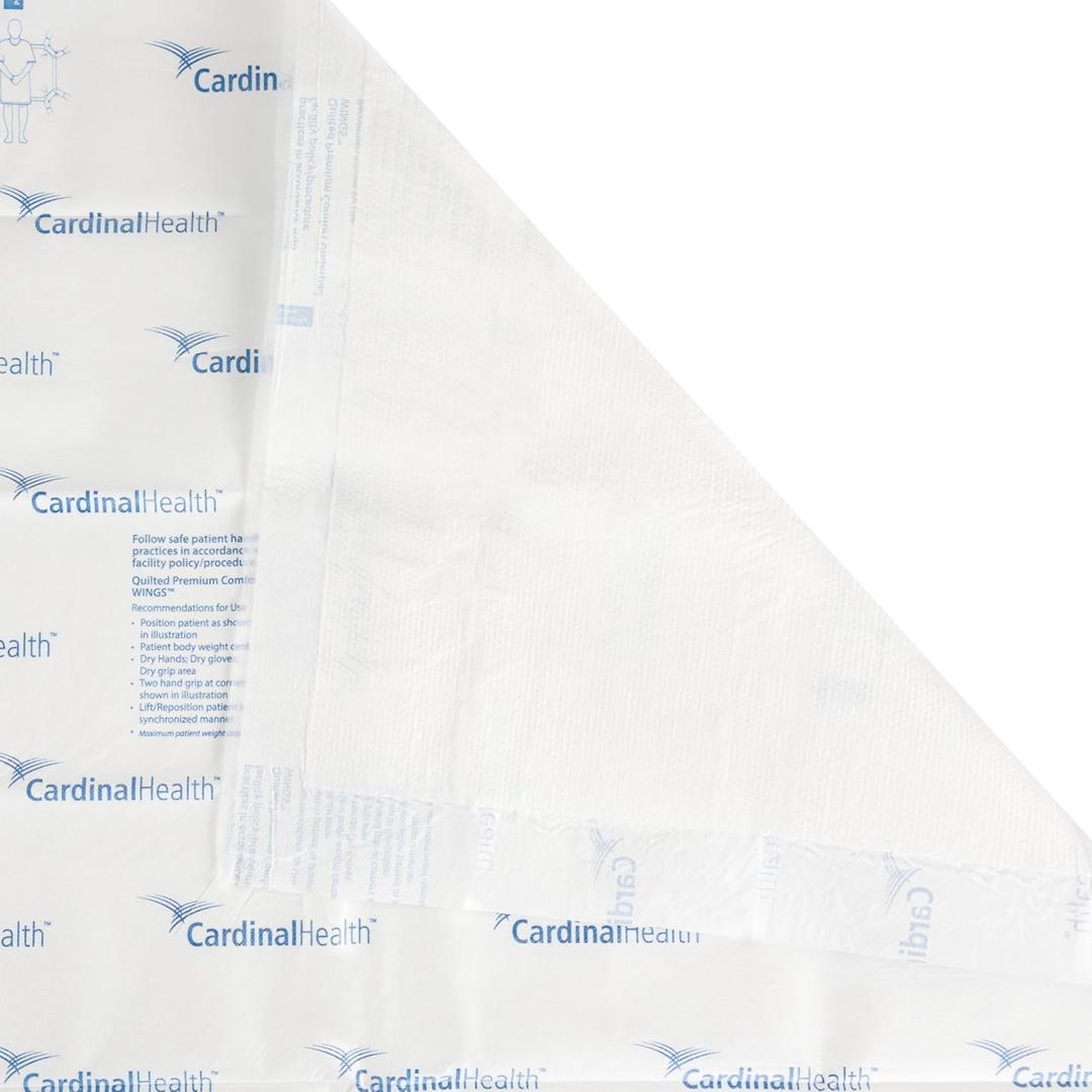 Cardinal Health Quilted Premium Comfort Underpad, Wings Maximum Absorbency, Disposable Incontinence Pads, Protective Bed Pads, Protection Pee Pad, Adults, Elderly, Kids, 30x36IN, 40 Pack