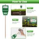 Dr.meter Soil Moisture Meter, Plant Water Meter for Garden Lawn Farm Indoor & Outdoor Use, Soil Tester Hygrometer Sensor for House Plants, Gardening Gifts, No Battery Needed