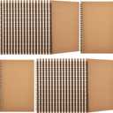 Epakh 36 Pack Blank Spiral Notebook Unlined Notebook Bulk A5 Soft Cover Students Sketchpads Memo Notepad for Drawing Art Back to School Gifts 100 Pages/ 50 Sheets, 8.3 x 5.5 Inches(Brown)