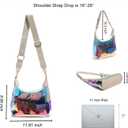 Clear Shoulder Bags for Women, Stadium Approved Cute Hobo Tote Crossbody Handbag Mini Clutch Purse