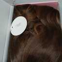 Short Wavy Wig with Bangs Light Brown Wig for Women Shoulder Length Bob Wig Women's Wigs Synthetic Heat Resistant Fiber Wigs for Daily Party Use (14 Inches)