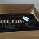 IRIS USA 24" 4-Panel Dog Playpen with Door, 35 x 35 x 24, Puppy Playpen, Dog Play Pen Indoors, Pet Fence, Puppies/Small Dogs, Black