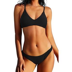 ZAFUL Women Swimsuit, Black, Extra Large 