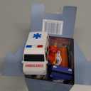 Tub Works Emergency Cars Light Up Bath Toys, 6 Pack | Water-Activated Light Up Toys Flash & Change Color | Soft, Squeezable Baby & Toddler Bath Toys | Sensory Toys with Bath Lights for Kids Bath