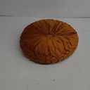 1 Pcs Round Throw Pillows Decorative Velvet Pleated Throw Pillows 15'' Diameter Accent Pumpkin Boho Chair Cushion for Couch Sofa Chair Bed Home Decoration (Burnt Orange)