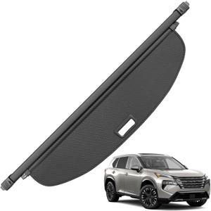 Trunk Cargo Cover for Nissan Rogue 2021-2026 (Not Rogue Select and Sport), Anti-Peeping Retractable Cargo Cover for Security Shade, Privacy Screen with Carbon Fiber Texture, Rogue Accessories