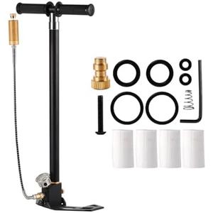 Level 4 PCP Manual Pump, 30MPa/4500PSI high-Pressure Pump, with Oil-Water Filter, Suitable for PCP airguns, Paintball Guns, and tire Inflation