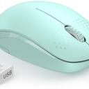 seenda Wireless Mouse for Laptop, 2.4G Noiseless Mouse with USB Receiver - Optical Tracking Portable Computer Mice for Chromebook, PC, Tablet, Windows System, 24 Months Battery Life - Purple