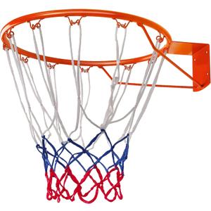 Basketball Rim Goal 18" Wall Door Mounted Hanging Basketball Rim Goal Hoop Net Indoor Outdoor with All Weather Net Wall Mounted