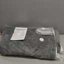 Heated Blanket Electric Blanket,Cozy Faux Rabbit Fur & Soft Flannel Warm Heater Throw Blanket with 5 Fast Heating Levels &10Hours Auto-Off Over-Heat Protection50" x 60" (Grey)