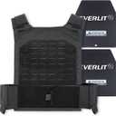 EVERLIT Adjustable Weighted Vest, Weight Included, for Body Weight Training Fitness Workout Running for Men Women (Black, 18 Lbs)