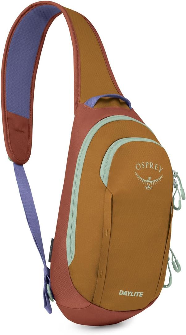 Osprey Daylite Shoulder Sling Bag - Crossbody Backpack for Everyday Carry, Festivals, and Travel (Barley Brown Multi)