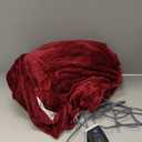 Bedsure Electric Blanket Queen Size - Dual Control Heated Blanket Queen, Fast Heating with 10 Time Settings & 10 Heat Settings, Warm Gift for Grandma (84x90 inches, Burgundy)