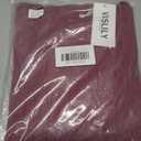 VISLILY Womens-Plus-Size-Dressy-Tops Trendy Puff Long Sleeve Casual Shirts (Purple, XXL)