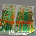 Mega-L St Patricks Day Decorations 2 Pack 39Ft Foil Fringe Garland Tinsel Banner, Green Gold Shamrock Pattern Metallic Hanging Backdrop Streamers Table Skirts for Birthday Party Parade Float Golf Cart