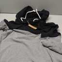 Midweight Fleece Pullover Hoodies Casual Color Block Hooded Sweatshirt Size L