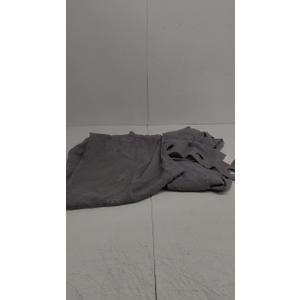 Grey Sheer Curtains for Bedroom Chic Embroidered Leaves Printed Window Curtain Panel Semi Sheer Voile Grommet Window Curtains 2 Panels Set 40x82