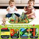 GOLIYEAN Toddler Busy Board - Montessori Toys for Toddler Boy Girl Birthday Gifts, Educational Learning Sensory Busy Book for Toddlers, Quiet Activity Books for Toddlers, Travel Toys for Airplane Car