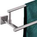 KOKOSIRI Hand Towel Holder Brushed Nickel Bathroom Rack 20-Inch Double Bath Towel Bars Rails for Garage Kitchen Stainless Steel B5009BR-L20