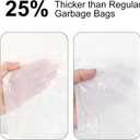 Small Drawstring Trash Bag,Easy to Tear and Pack,4-5 Gallon Garbage Bags,Thicken 100 Counts